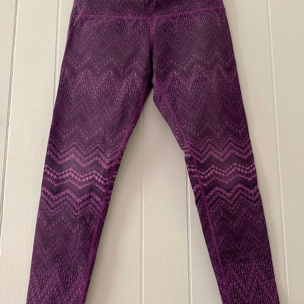 Patterned Yoga Leggings with waist zipper pocket, Tuff Athletics